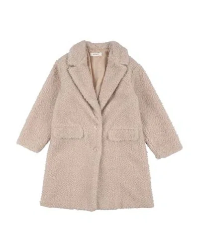Vicolo Babies'  Girl Toddler Girl Coat Beige Size 6 Polyester In Gold