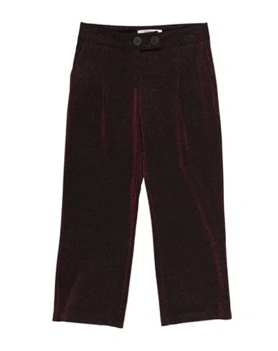 Vicolo Babies'  Girl Toddler Girl Pants Burgundy Size 6 Viscose, Polyester, Polyamide, Elastane In Red