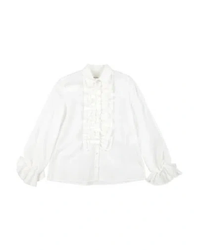 Vicolo Babies'  Girl Toddler Girl Shirt White Size 6 Cotton, Polyamide, Elastane