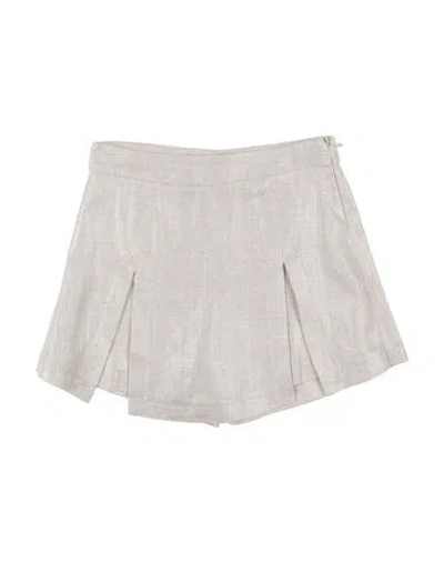 Vicolo Babies'  Girl Toddler Girl Shorts & Bermuda Shorts Platinum Size 4 Viscose, Linen In Gray