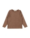 Vicolo Girl Toddler Girl Sweater Brown Size 6 Viscose, Polyester, Polyamide, Elastic Fibres In Brown