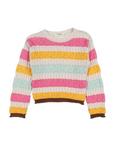 Vicolo Babies'  Girl Toddler Girl Sweater Off White Size 6 Cotton, Acrylic