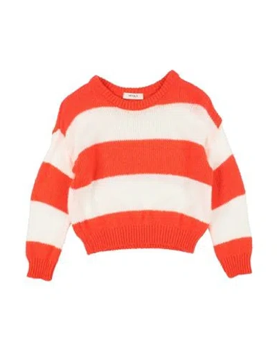 Vicolo Babies'  Girl Toddler Girl Sweater Orange Size 6 Acrylic, Mohair Wool, Polyamide