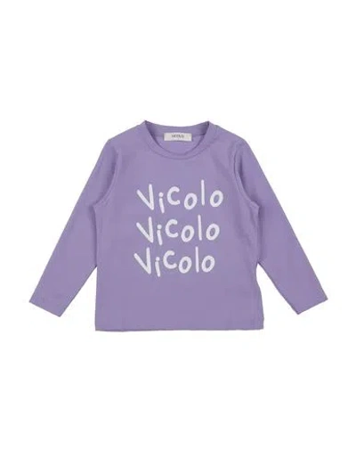 Vicolo Babies'  T-shirts In Purple