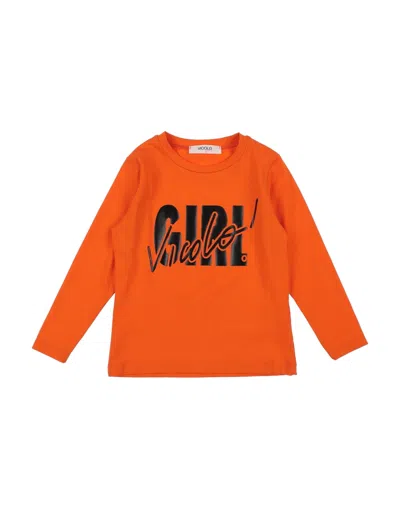 Vicolo Babies'  T-shirts In Orange