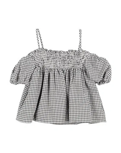 Vicolo Babies'  Girl Toddler Girl Top Charcoal Size 6 Cotton, Polyester In Gray