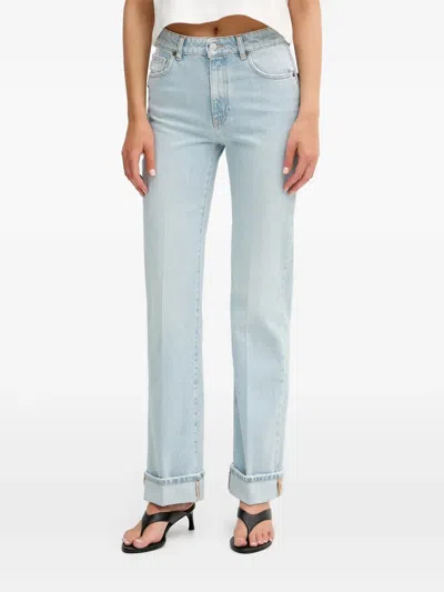 Vicolo Jodie Straight-fit Jeans In Animal Print