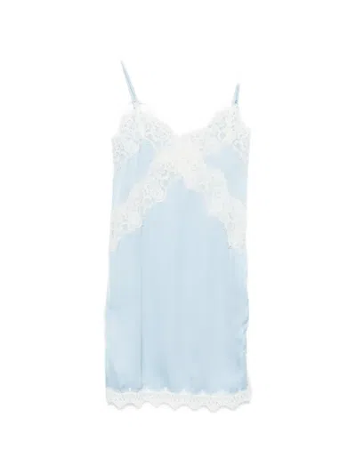 Vicolo Lace-trim Top In Blue