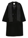 Vicolo Layered Coat In Black
