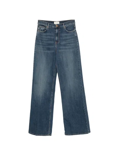Vicolo Lexie Wide-leg Jeans In Blue