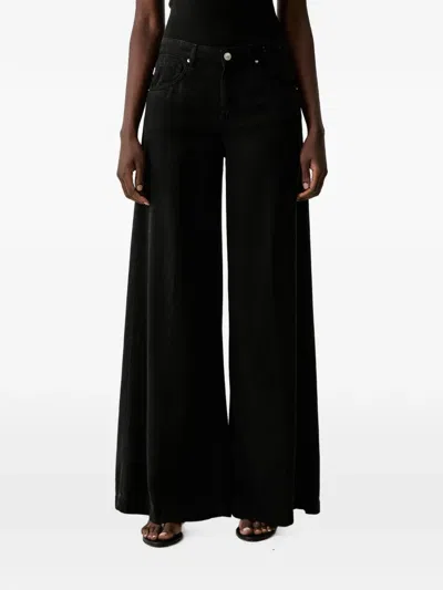 Vicolo Madison Wide-leg Jeans In Black