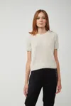 Vicolo Maglia Bianca Maniche Corte In Bianco