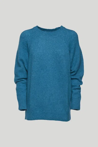 Vicolo Maglione Turchese Girocollo In Verde