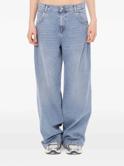 Vicolo Mia Wide-leg Jeans In Blue