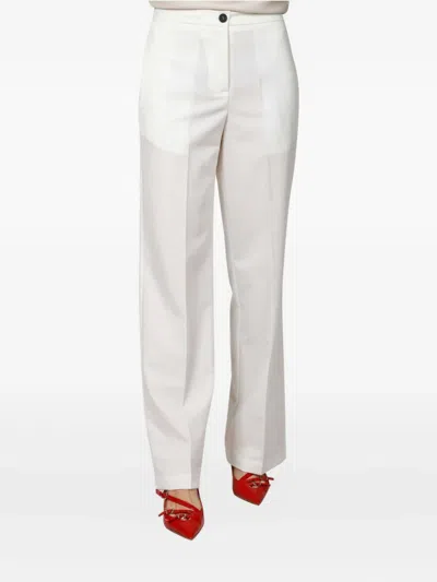 Vicolo Multiple-pockets Trousers In White