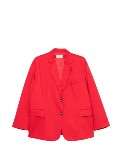 Vicolo Notched-lapel Single-breasted Blazer In Red