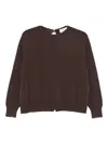 Vicolo Open-back Jumper In Brown