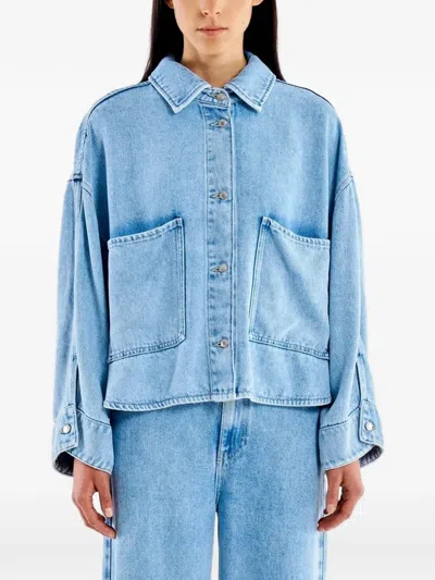 Vicolo Patch-pocket Denim Jacket In Blue