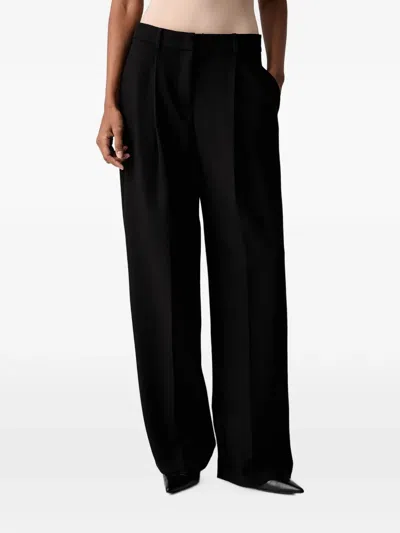 Vicolo Pleated Palazzo Pants In Black