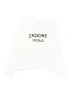 Vicolo Rhinestone-embellished T-shirt In White