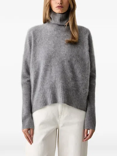 Vicolo Roll-neck Sweater In Gray