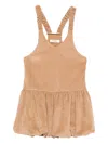 Vicolo Ruched Corduroy Mini Dress In Multi