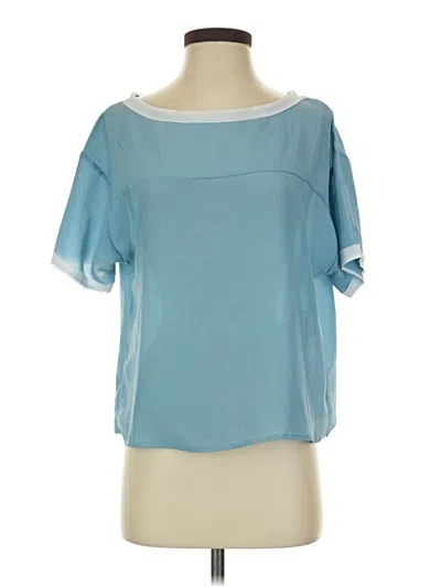 Pre-owned Vicolo Short Sleeve Blouse In Blue