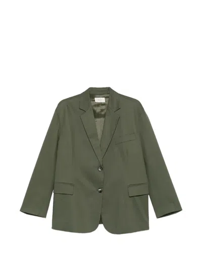 Vicolo Single-breasted Notched-lapel Blazer In Green