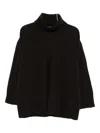 Vicolo Slit-embellished Jumper In Black