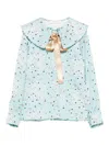Vicolo Star-print Blouse In Blue