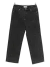 Vicolo Strass-embellished Cotton Jeans In Gray