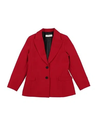 Vicolo Babies'  Toddler Girl Blazer Red Size 6 Polyester, Elastane