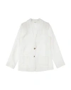 Vicolo Toddler Girl Blazer White Size 4 Polyester, Elastane In White
