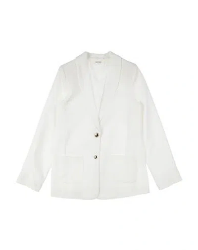 Vicolo Babies'  Toddler Girl Blazer White Size 4 Polyester, Elastane