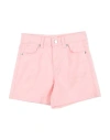 Vicolo Toddler Girl Denim Shorts Pink Size 6 Cotton, Elastane In Pink