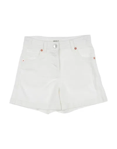 Vicolo Babies' Denim Shorts In White