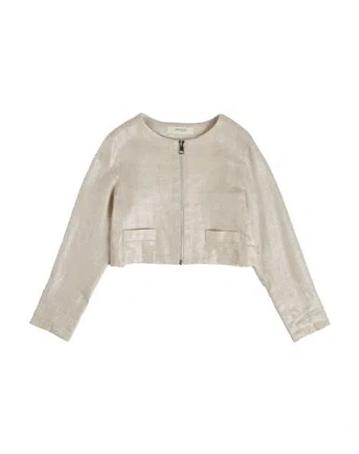 Vicolo Babies'  Toddler Girl Jacket Beige Size 6 Viscose, Linen In Neutral
