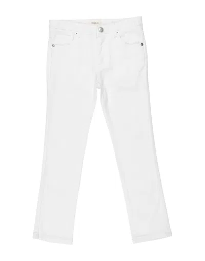 Vicolo Babies'  Toddler Girl Jeans White Size 6 Cotton, Elastane