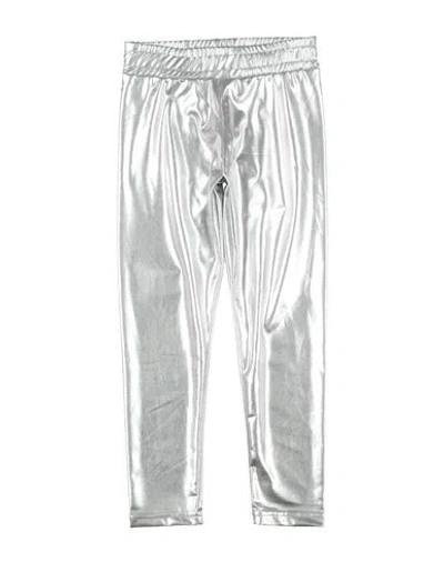 Vicolo Babies'  Toddler Girl Leggings Silver Size 6 Polyester, Elastane