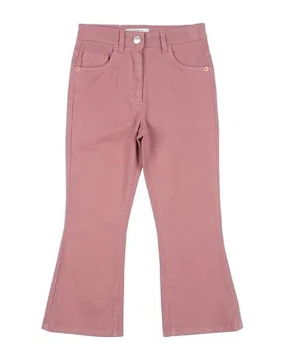 Vicolo Babies'  Toddler Girl Pants Antique Rose Size 6 Cotton, Elastane In Pink