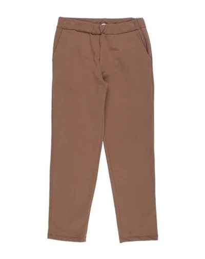 Vicolo Babies'  Toddler Girl Pants Brown Size 4 Cotton, Lycra