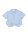Vicolo Toddler Girl Shirt Azure Size 4 Cotton In Blue