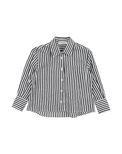 Vicolo Babies'  Toddler Girl Shirt Black Size 6 Linen, Cotton, Polyester
