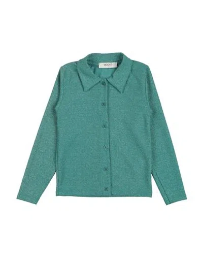 Vicolo Babies'  Toddler Girl Shirt Turquoise Size 6 Viscose, Polyester, Polyamide, Elastic Fibres In Blue