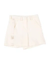 VICOLO VICOLO TODDLER GIRL SHORTS & BERMUDA SHORTS APRICOT SIZE 6 POLYESTER, ELASTANE