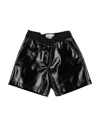 Vicolo Toddler Girl Shorts & Bermuda Shorts Black Size 4 Polyurethane, Polyester In Black