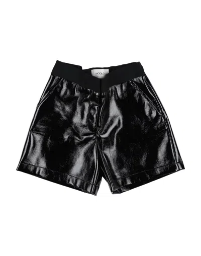 Vicolo Babies'  Toddler Girl Shorts & Bermuda Shorts Black Size 4 Polyurethane, Polyester