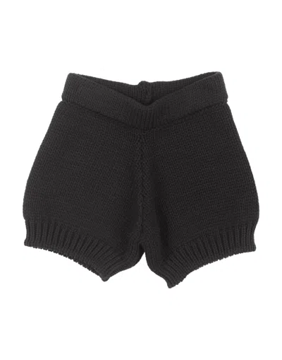 Vicolo Babies'  Toddler Girl Shorts & Bermuda Shorts Black Size 6 Cotton, Polyamide