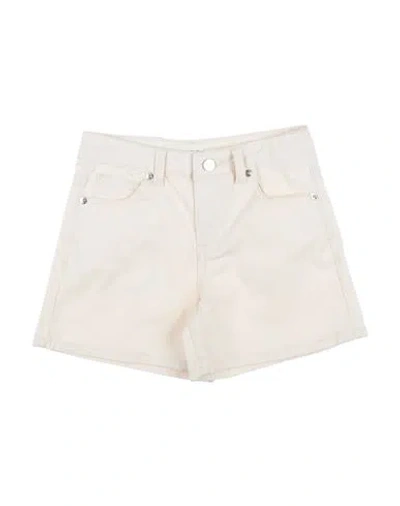 Vicolo Babies'  Toddler Girl Shorts & Bermuda Shorts Cream Size 4 Cotton, Elastane In White