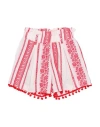 Vicolo Toddler Girl Shorts & Bermuda Shorts White Size 6 Cotton, Polyester In White